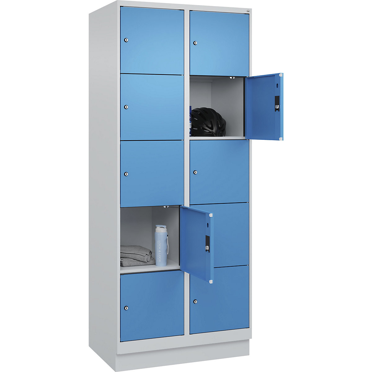 Dulap cu 5 compartimente cu încuietoare Evolo PLUS (Imagine produs 3)-2
