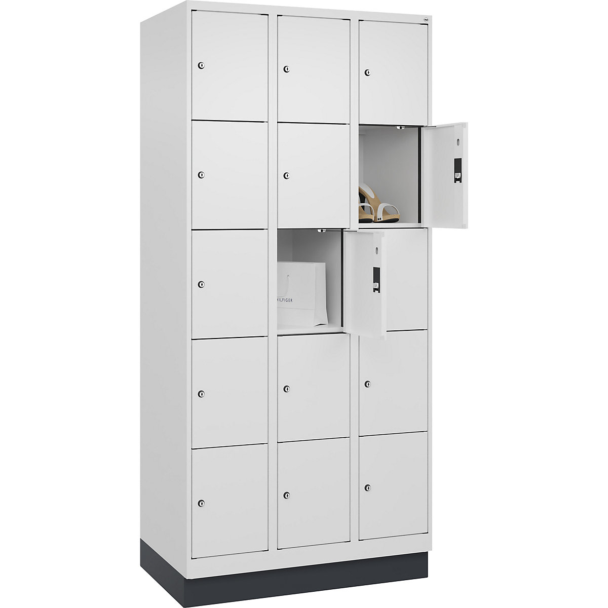 Dulap cu 5 compartimente cu încuietoare Evolo PLUS (Imagine produs 3)-2