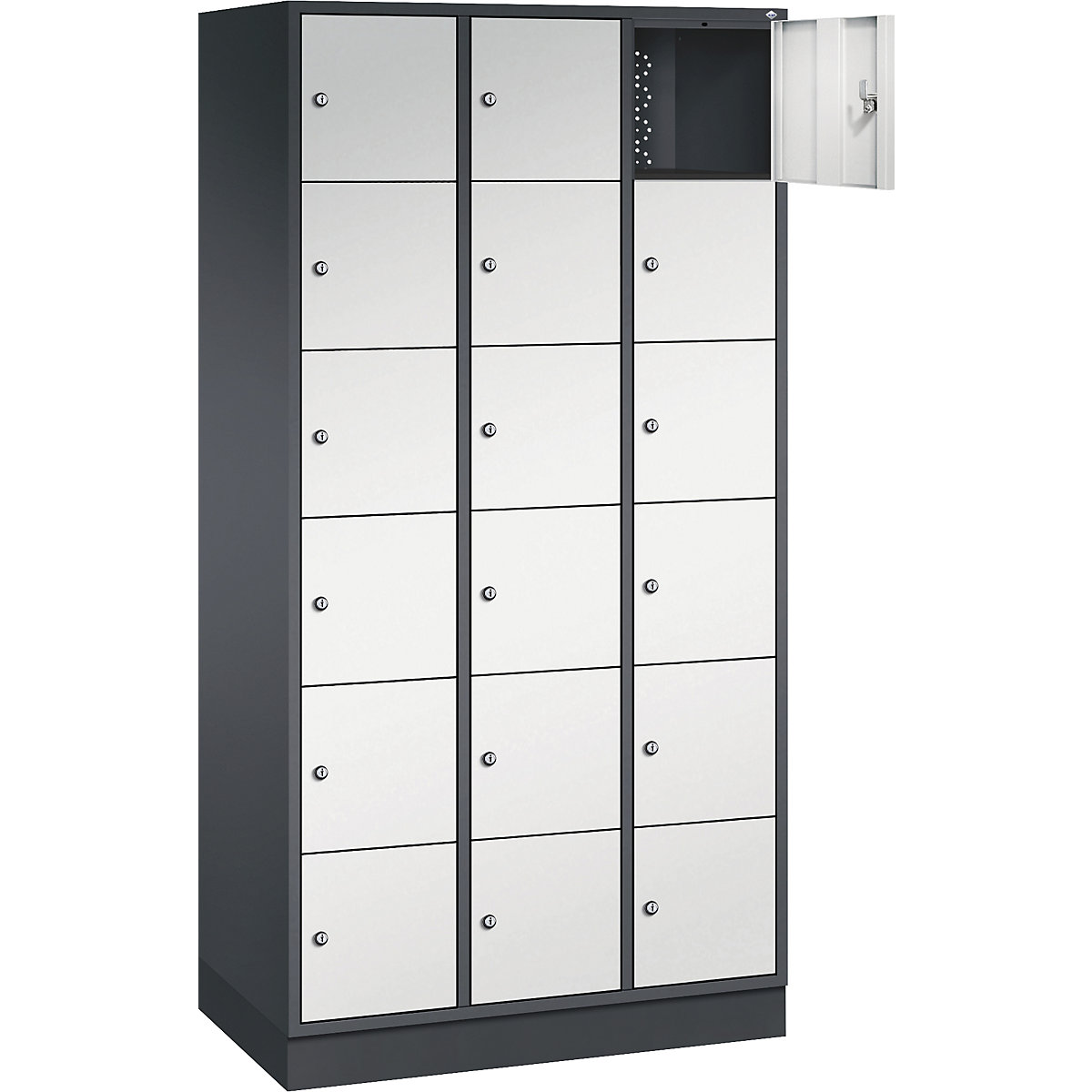 Dulap cu 6 compartimente cu încuietoare Intro – C+P (Imagine produs 2)-1