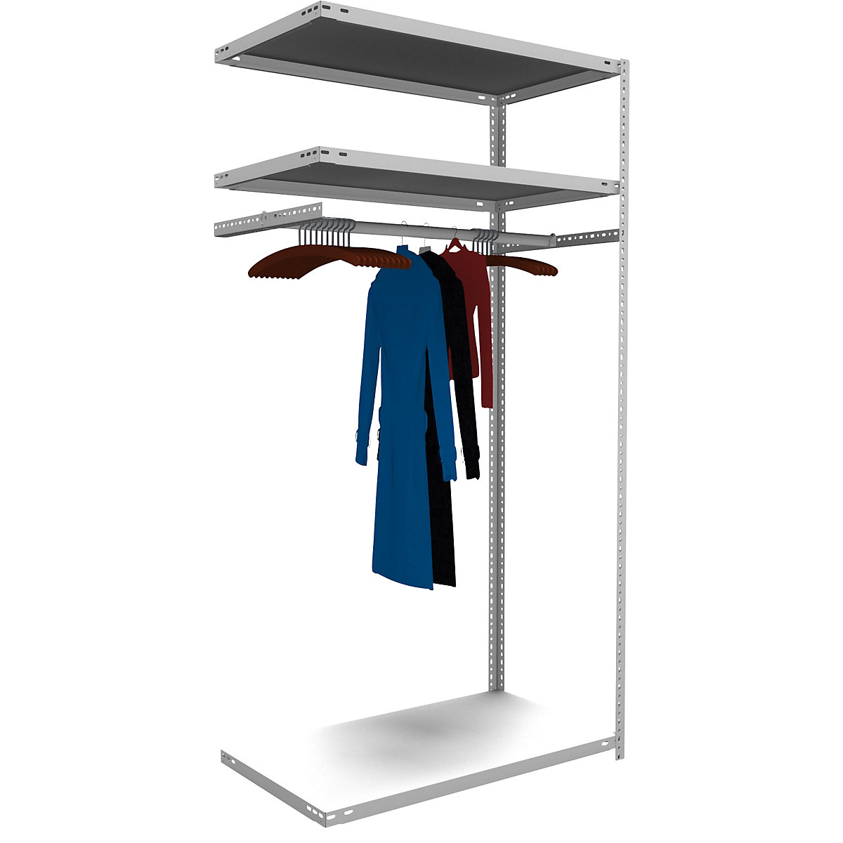 Sistem cu înşurubare de rafturi pentru garderobă - hofe