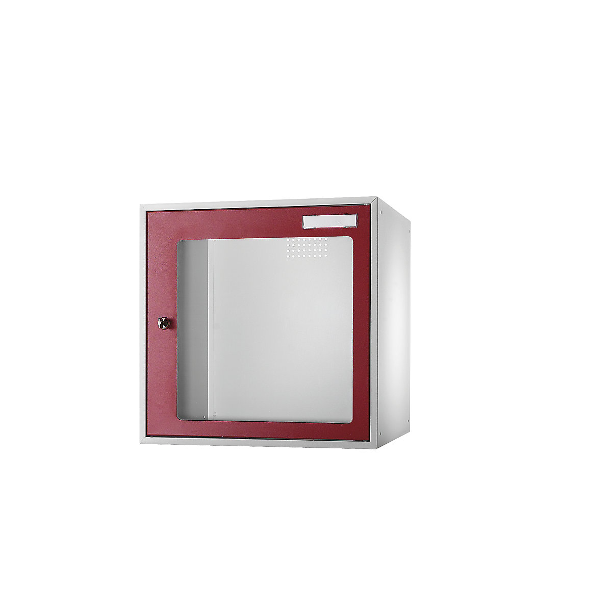 Boxă cu încuietoare cu geam transparent – eurokraft basic (Imagine produs 2)-1