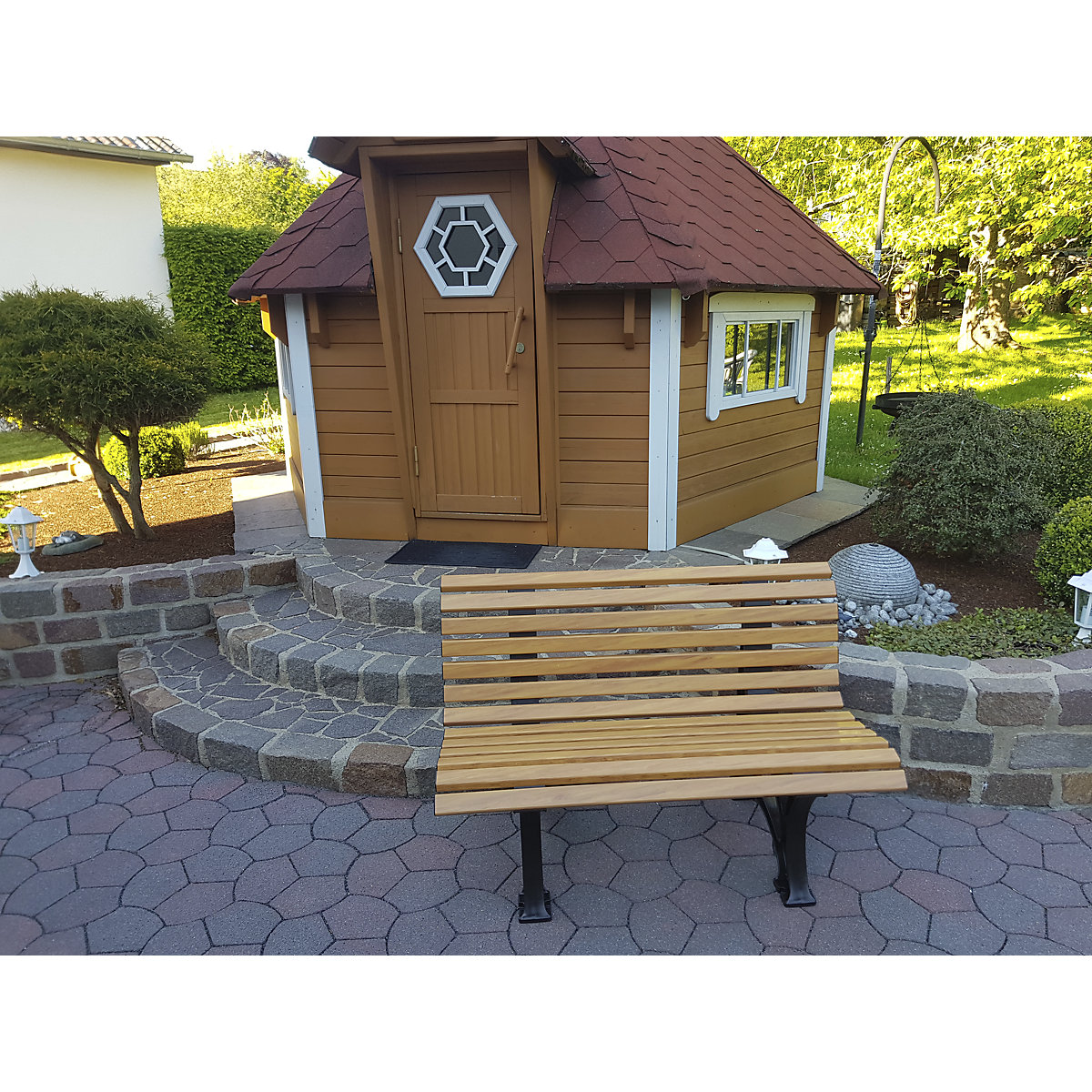 Bancă pentru parc din plastic (Imagine produs 3)-2