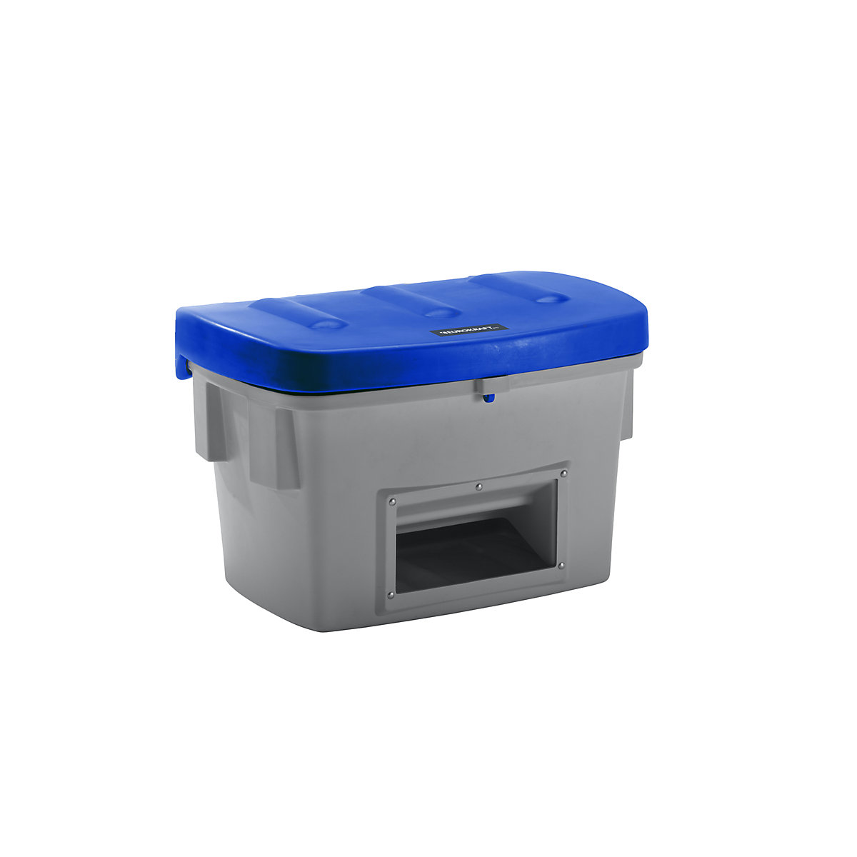 Recipient universal și pentru presărat – eurokraft pro, cu orificiu de extracție, 200 l, capac albastru-0