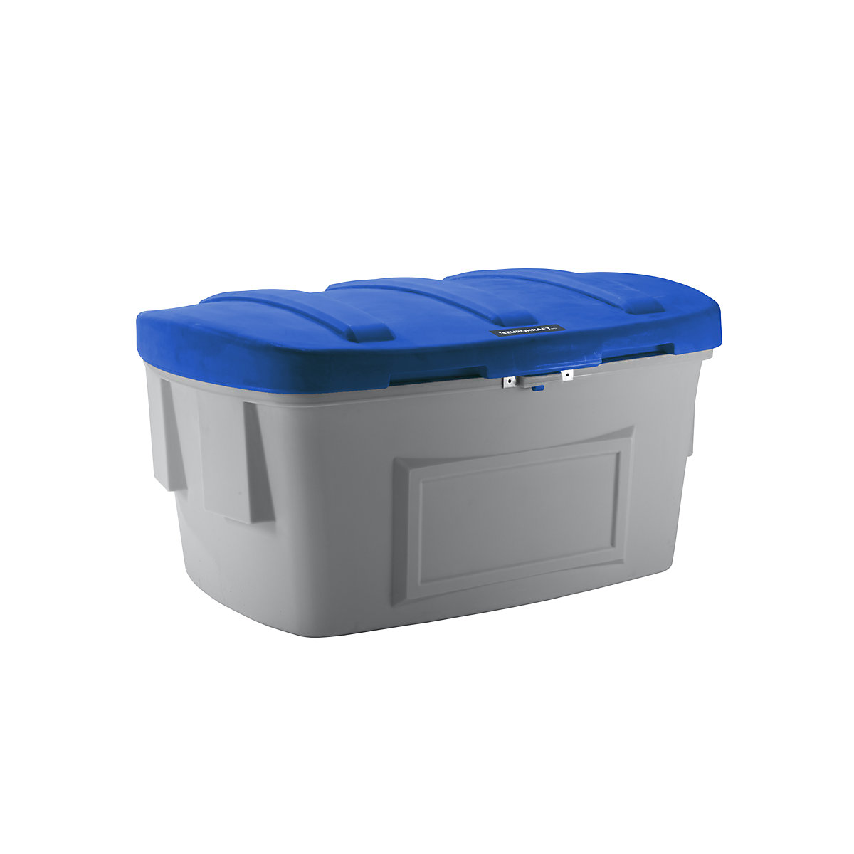 Recipient universal și pentru presărat – eurokraft pro, fără orificiu de extracție, 1000 l, capac albastru-0