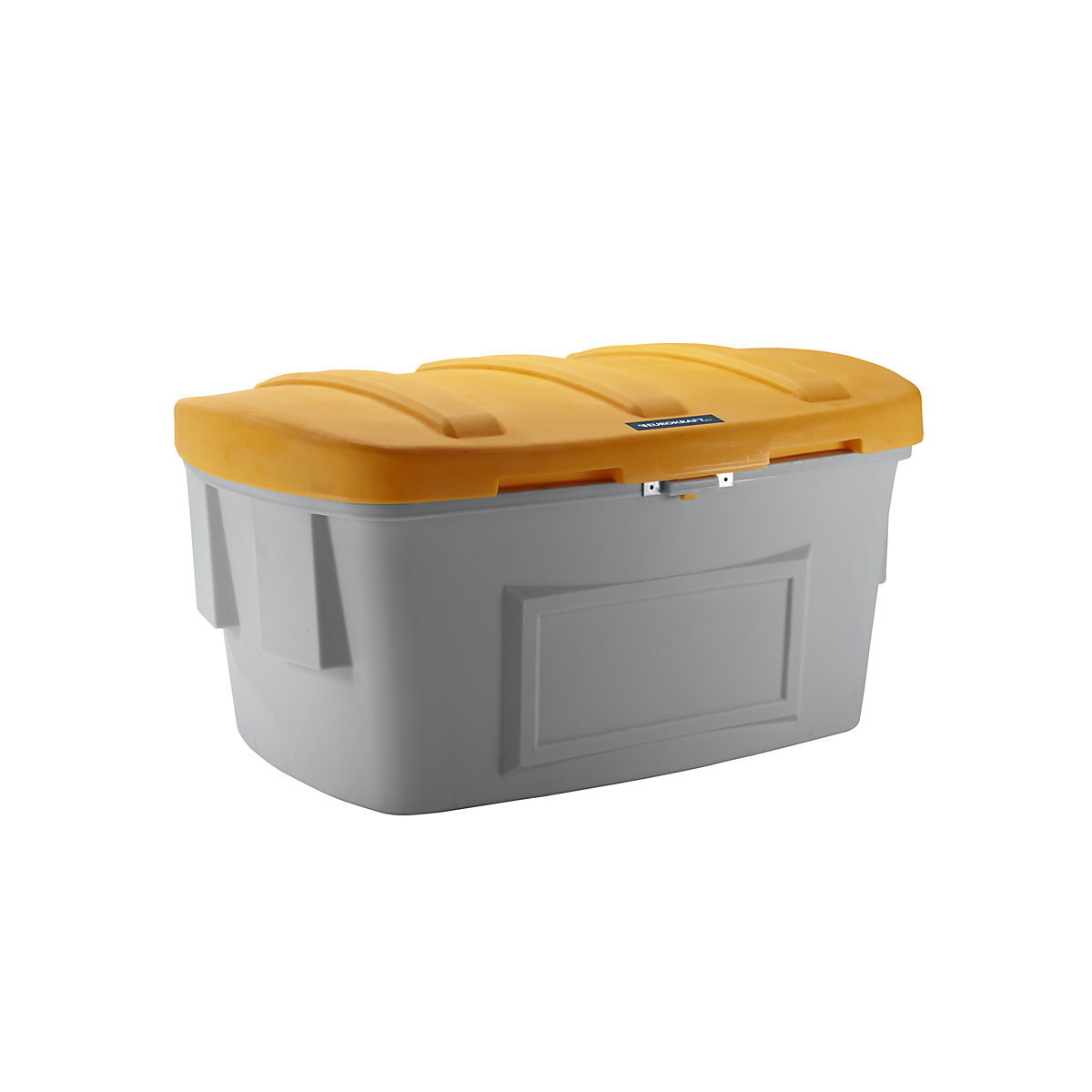 Recipient universal și pentru presărat – eurokraft pro, fără orificiu de extracție, 1000 l, capac portocaliu-0