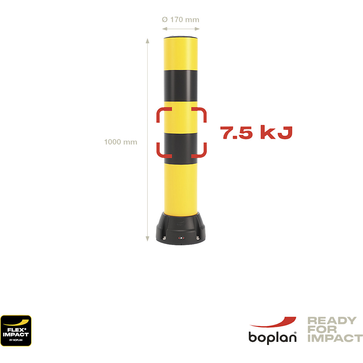 Stâlpișor de protecție la impact 170B – Boplan (Imagine produs 2)-1