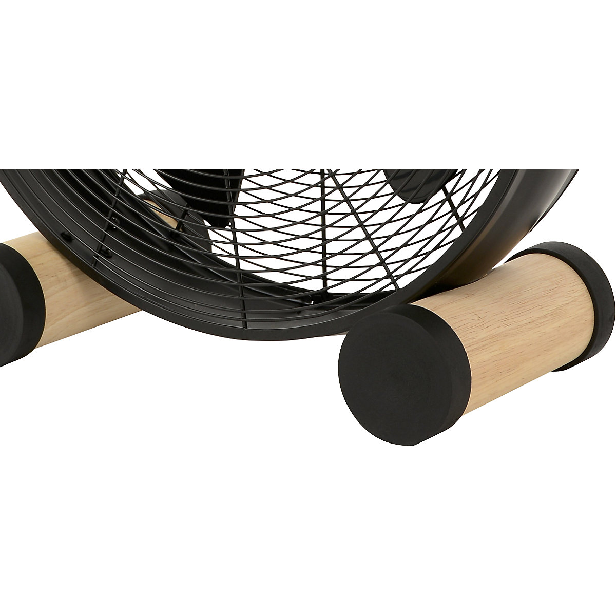 Ventilador de pie de diseño con pies de madera (Imagen del producto 3)-2