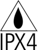 Proteção contra o pó e salpicos de água conforme a IPX4