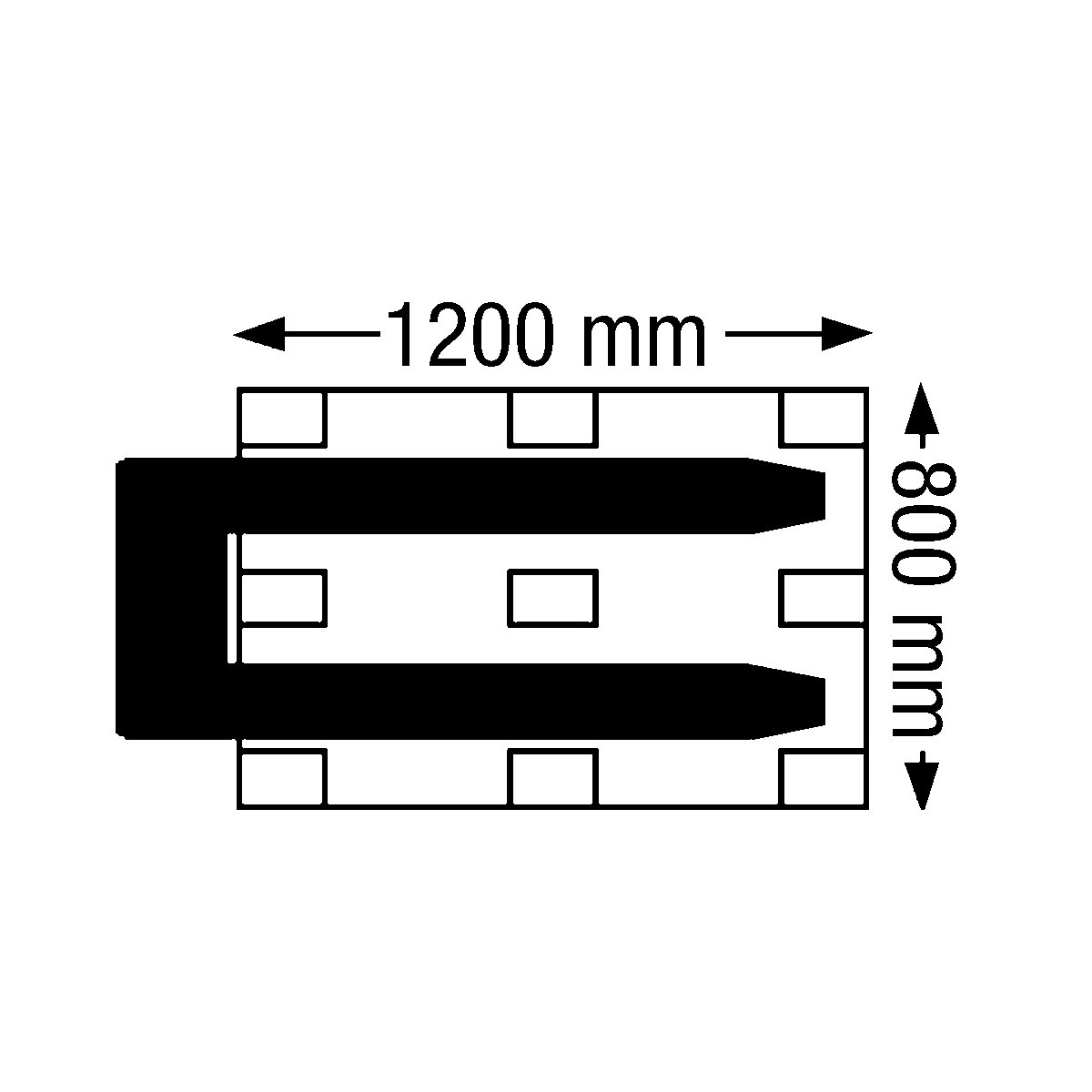 Carro de elevação de paletes standard – eurokraft basic (Imagem do produto 10)-9