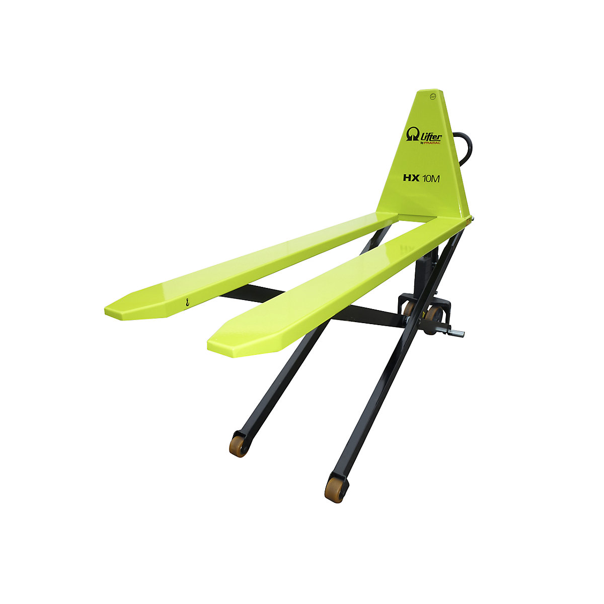 Carro de elevação de forquilhas e tesoura, manualmente hidráulico – Pramac, capacidade de carga 1000 kg, comprimento das forquilhas 1500 mm-0