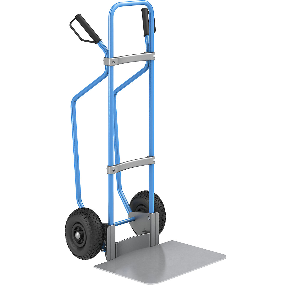 Carro para sacos com patins, azul – eurokraft pro