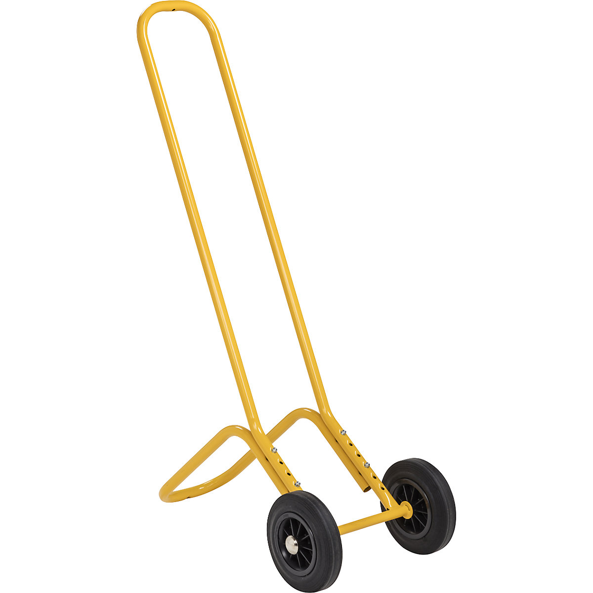 Carro para transportar cadeiras – Kongamek, capacidade de carga 75 kg, amarelo, a partir de 5 unid.-5
