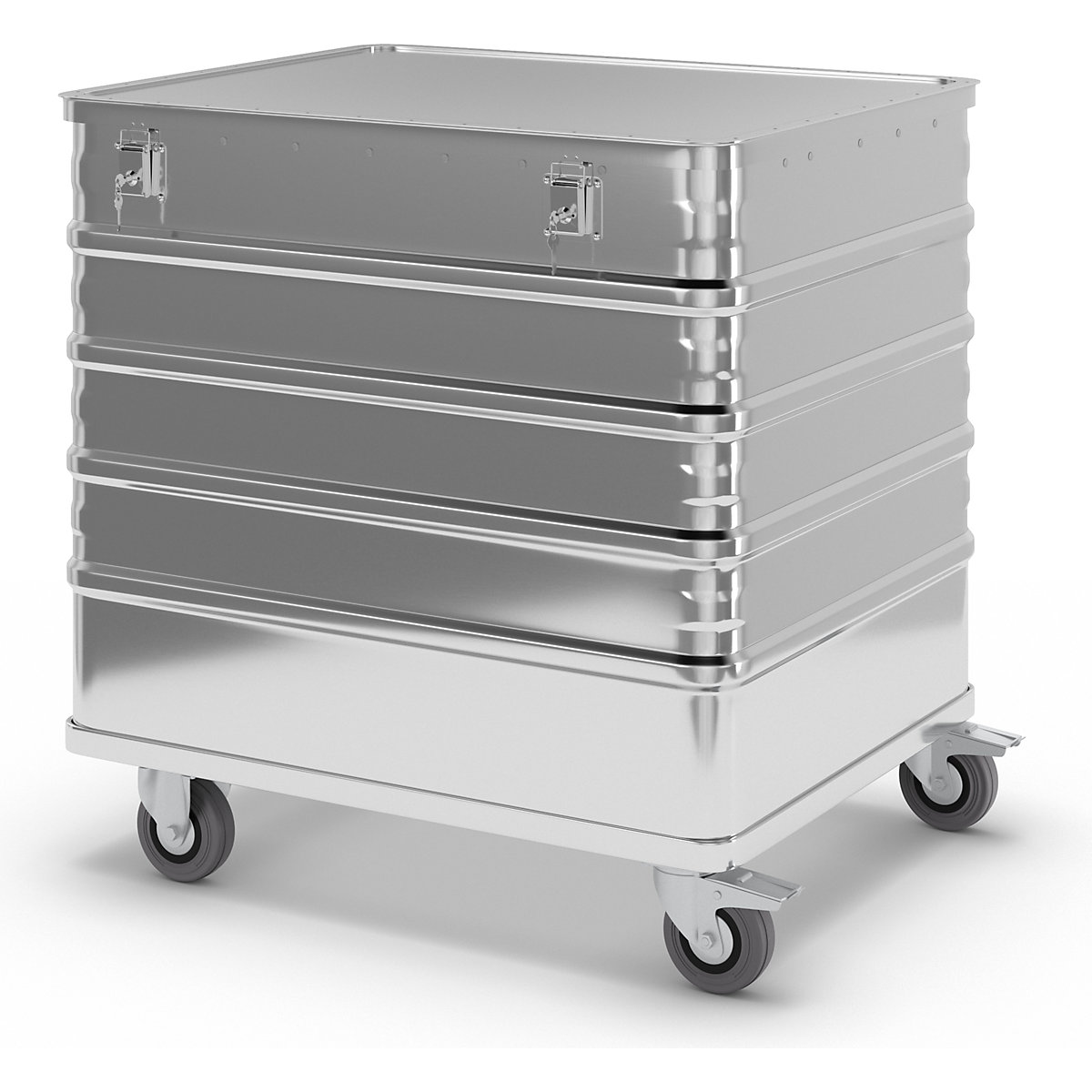 Carro de caixa em alumínio, painel maciço – Gmöhling (Imagem do produto 2)-1