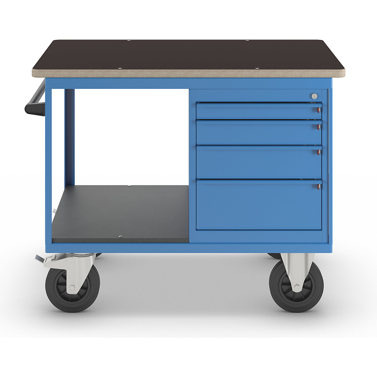 Bancada de trabalho móvel, capacidade de carga 500 kg – eurokraft pro (Imagem do produto 6)-5