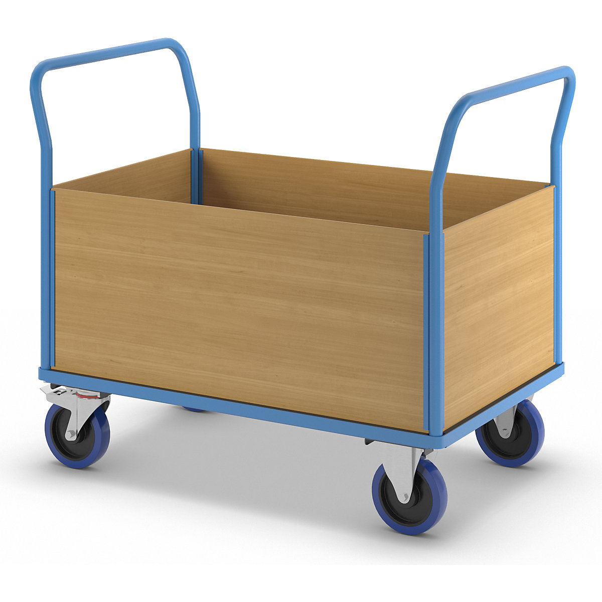 Carro de plataforma com painéis em madeira – eurokraft pro (Imagem do produto 4)-3