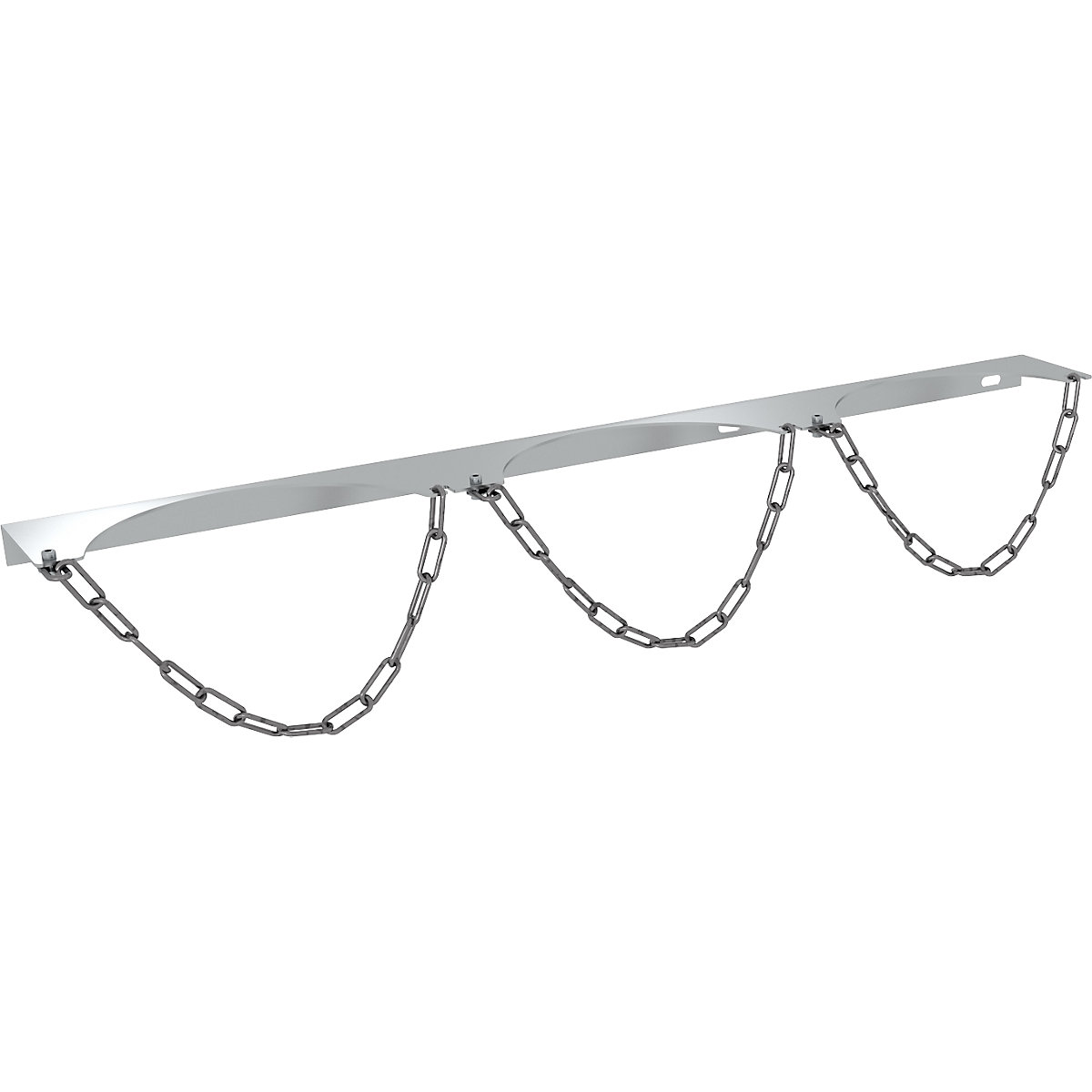 Suporte de parede para garrafa de gás – eurokraft basic, para 3 garrafas, para garrafas com Ø máx. 230 mm-0