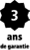 3 ans de garantie