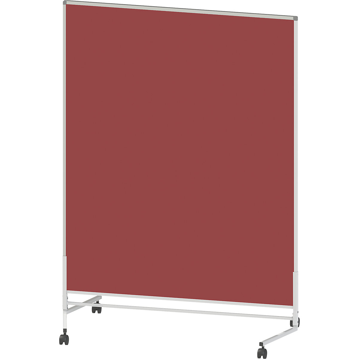 Parede funcional, móvel, têxtil, de ambos os lados, castanho avermelhado, LxA 1200 x 1500 mm-0