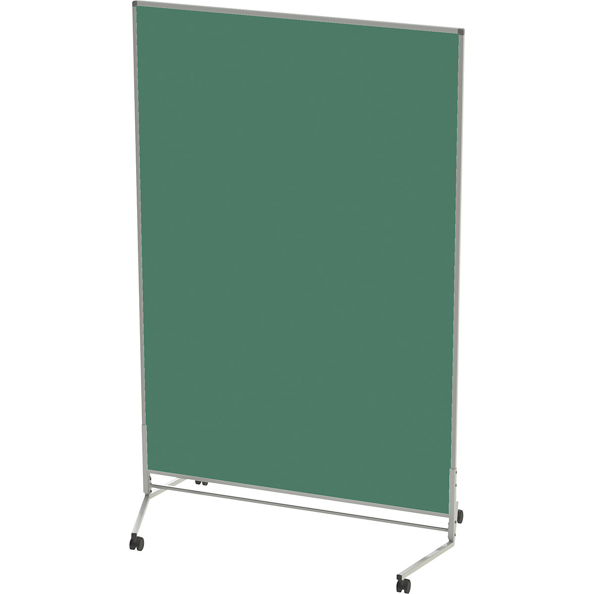 Parede funcional, móvel, têxtil, de ambos os lados, verde, LxA 1200 x 1800 mm-0