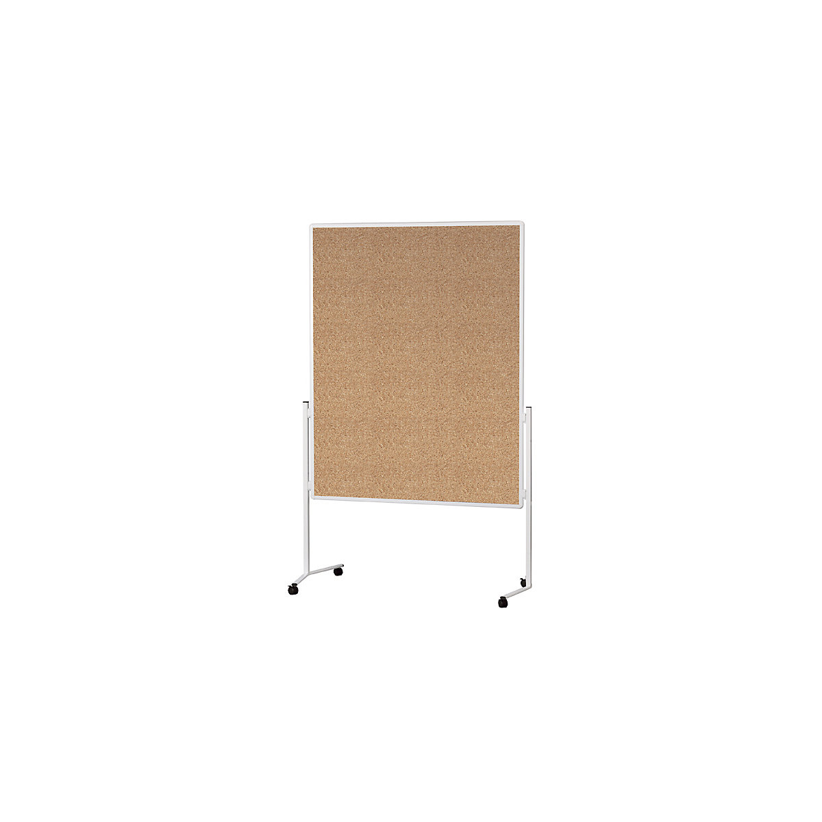 Quadro de moderação, caixilho em branco – magnetoplan, uma peça, cortiça natural-0