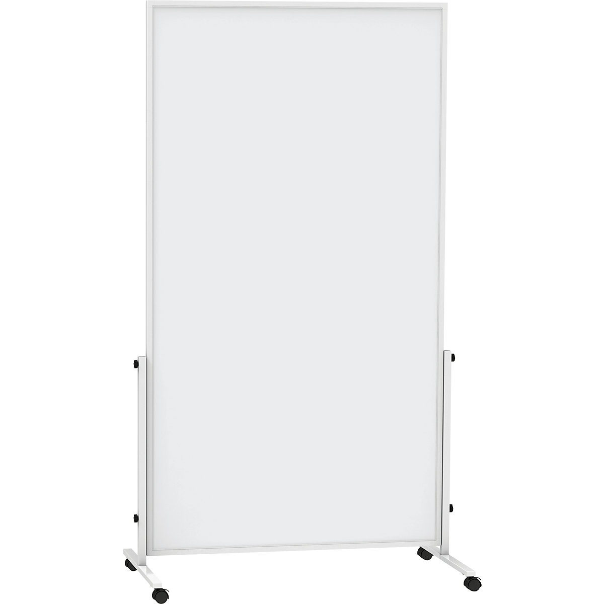 Quadro branco MAUL®solid easy2move, móvel – MAUL, AxP 1965 x 640 mm, branco, AxL do quadro 1800 x 1000 mm-0