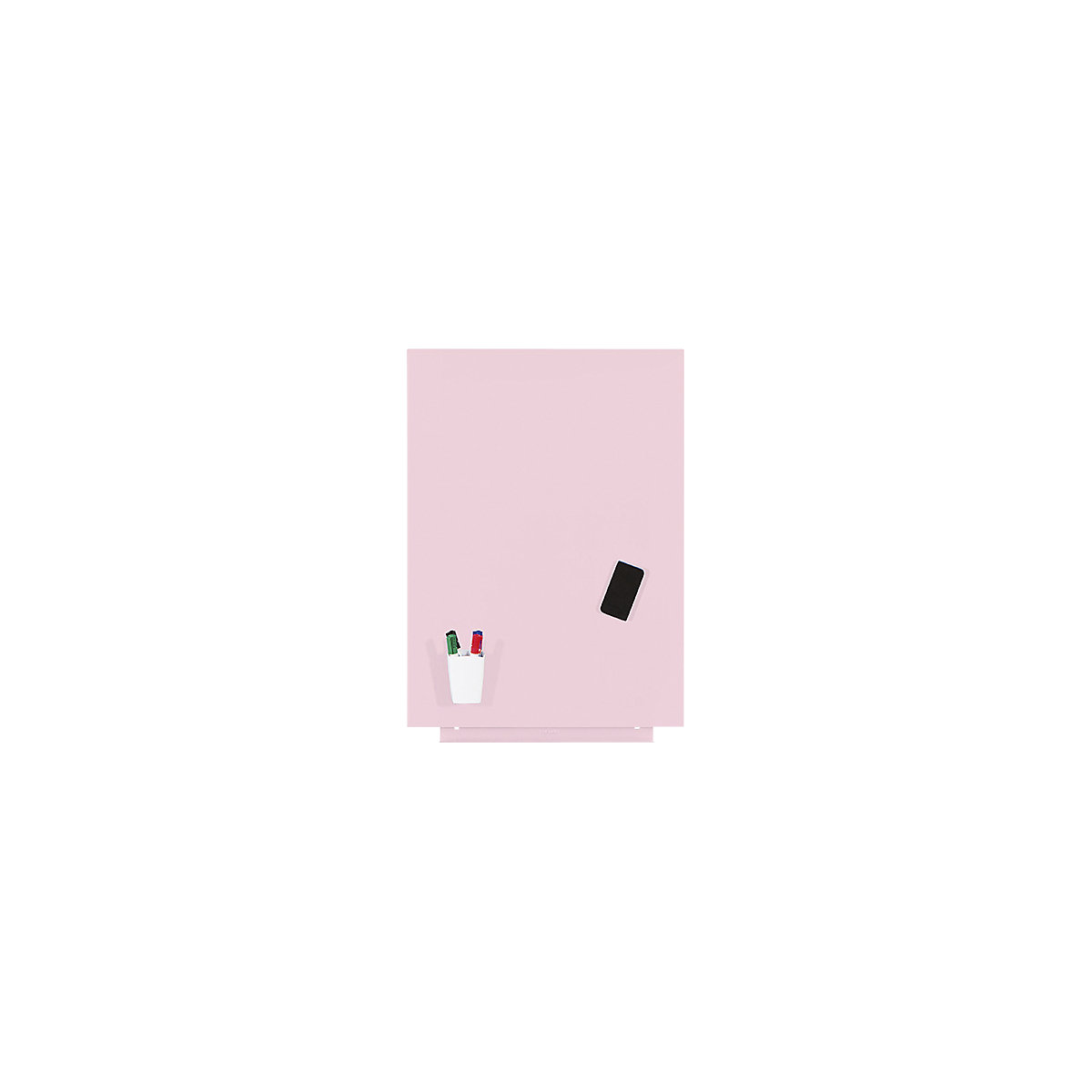 Quadro branco Skincolor, chapa de aço, pintada, LxA 750 x 550 mm, rosa-0
