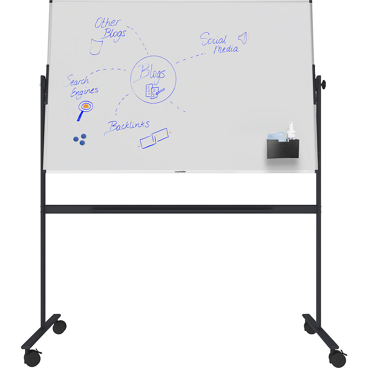 Quadro branco UNITE PLUS, rotativo – Legamaster (Imagem do produto 4)-3