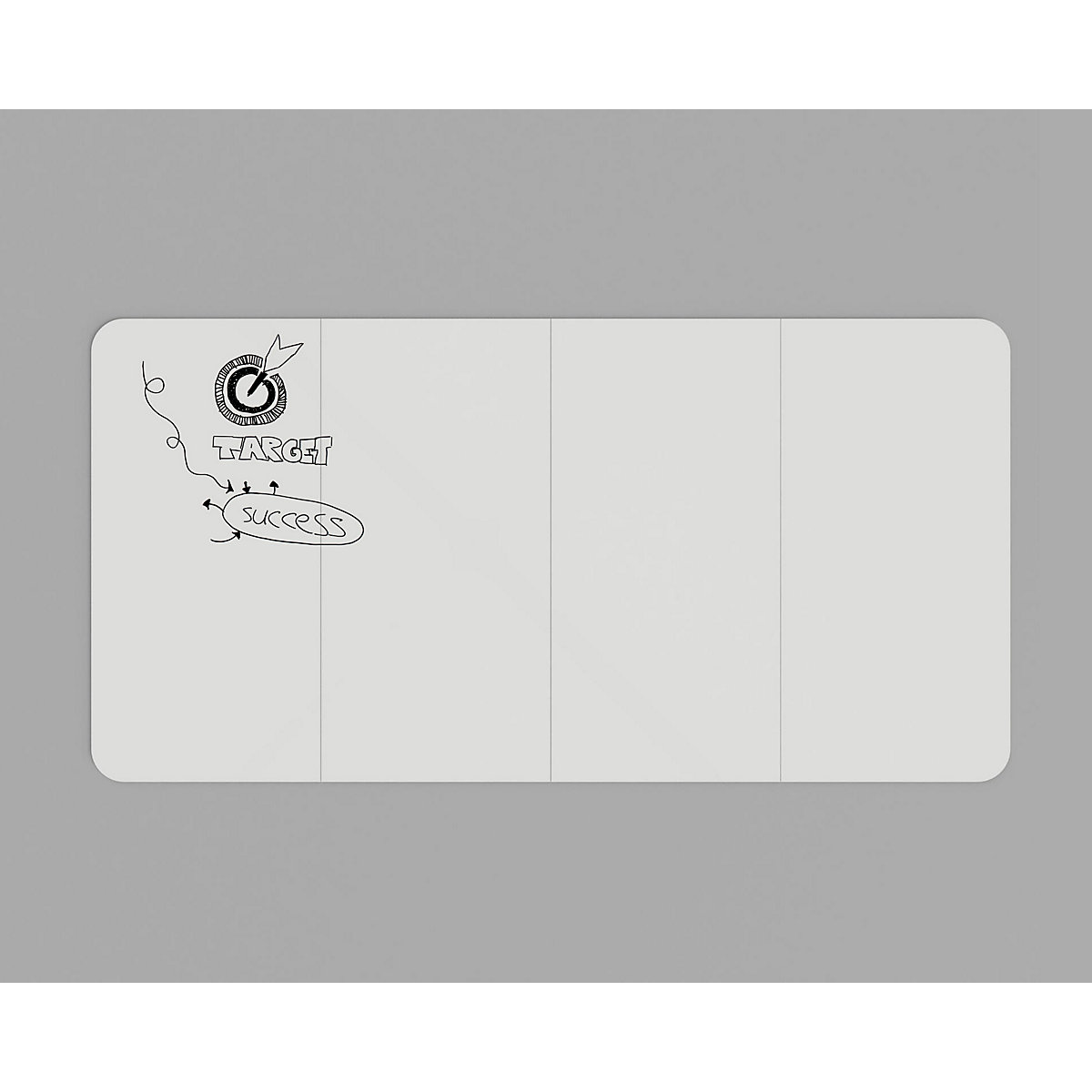 Quadro branco de design XXL VisuWall - Chameleon