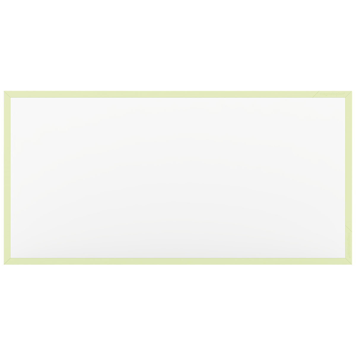 Quadro branco de design da série Wood – magnetoplan, chapa de aço, pintada, LxA 960 x 480 mm, verde claro-0