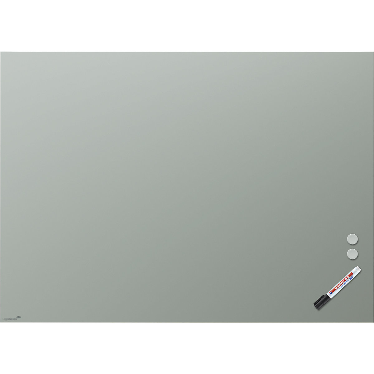 Quadro de vidro mate – Legamaster, vidro de segurança, LxA 1200 x 900 mm, salva-0