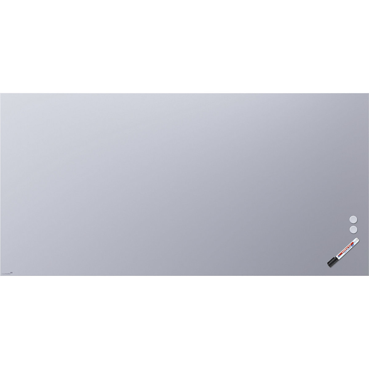 Quadro de vidro mate – Legamaster, vidro de segurança, LxA 2000 x 1000 mm, azul pastel-0