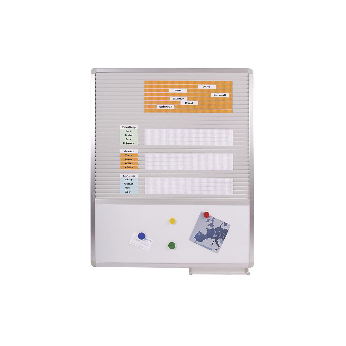 Quadro multiusos, universal – EICHNER, largura 705 mm, quadro de encaixe e quadro branco-0