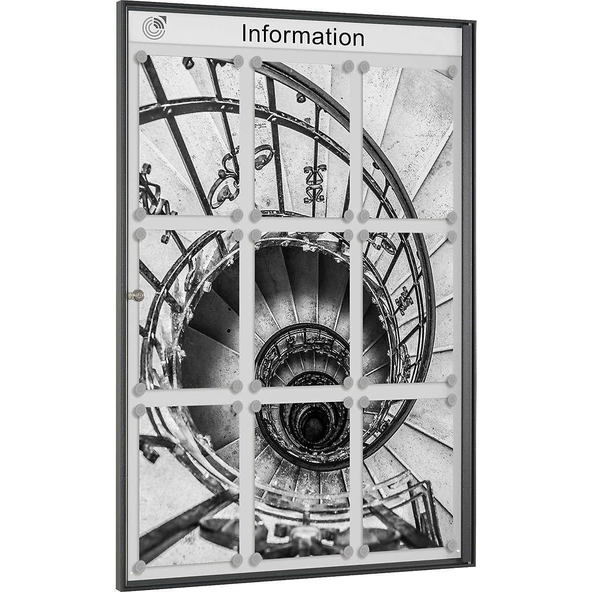 Vitrine METALLIC, formato vertical, para 9 x A4-0