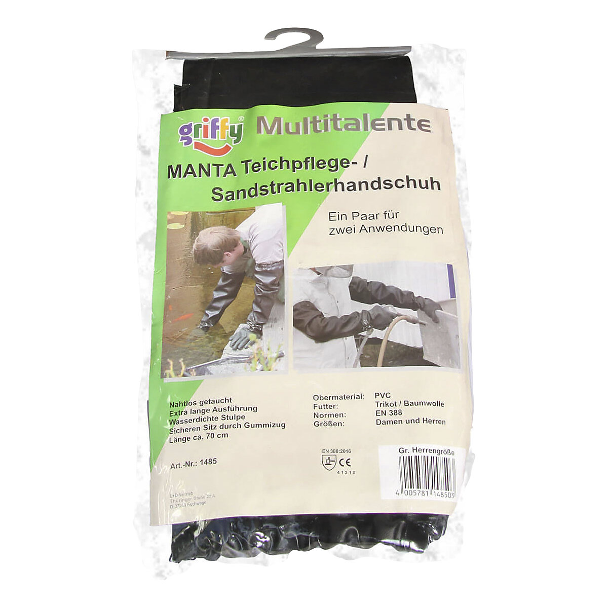 Sandstrahlerhandschuhe MANTA Leipold+Döhle (Produktabbildung 3)-2