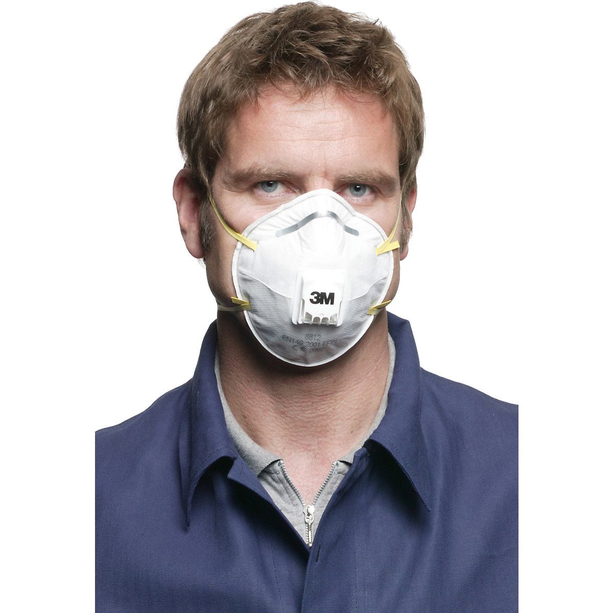 Atemschutzmaske 8812 FFP1 NR D mit Ausatemventil 3M (Produktabbildung 2)-1