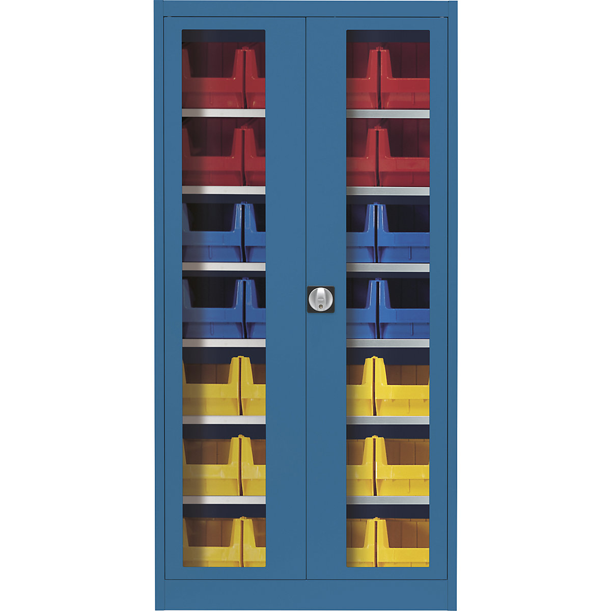 Armário de portas de batentes com janela de visualização – mauser