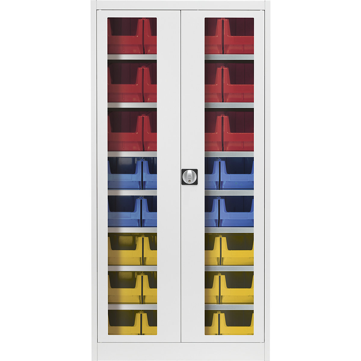 Armário de portas de batentes com janela de visualização – mauser