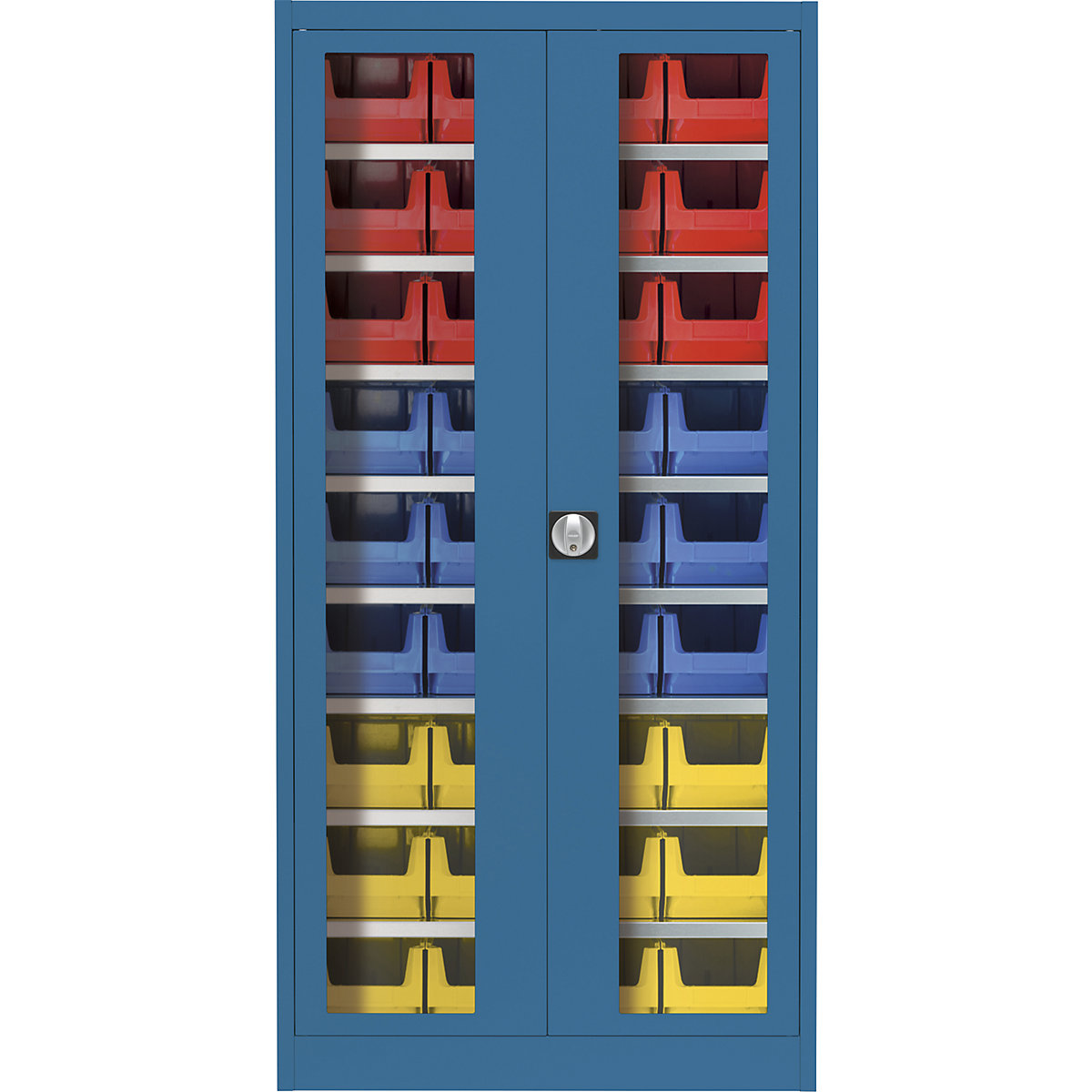 Armário de portas de batentes com janela de visualização – mauser