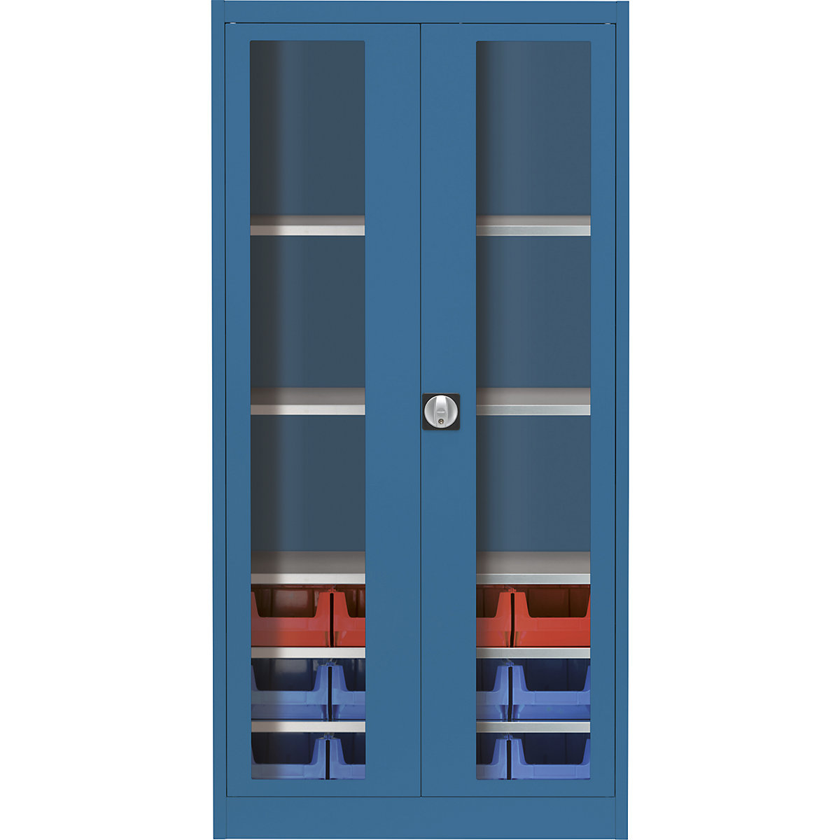 Armário de portas de batentes com janela de visualização – mauser