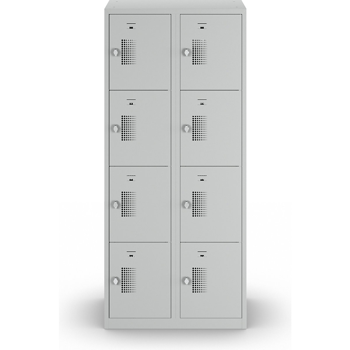Armário de cacifos com 4 compartimentos Amsterdam – eurokraft basic (Imagem do produto 3)-2