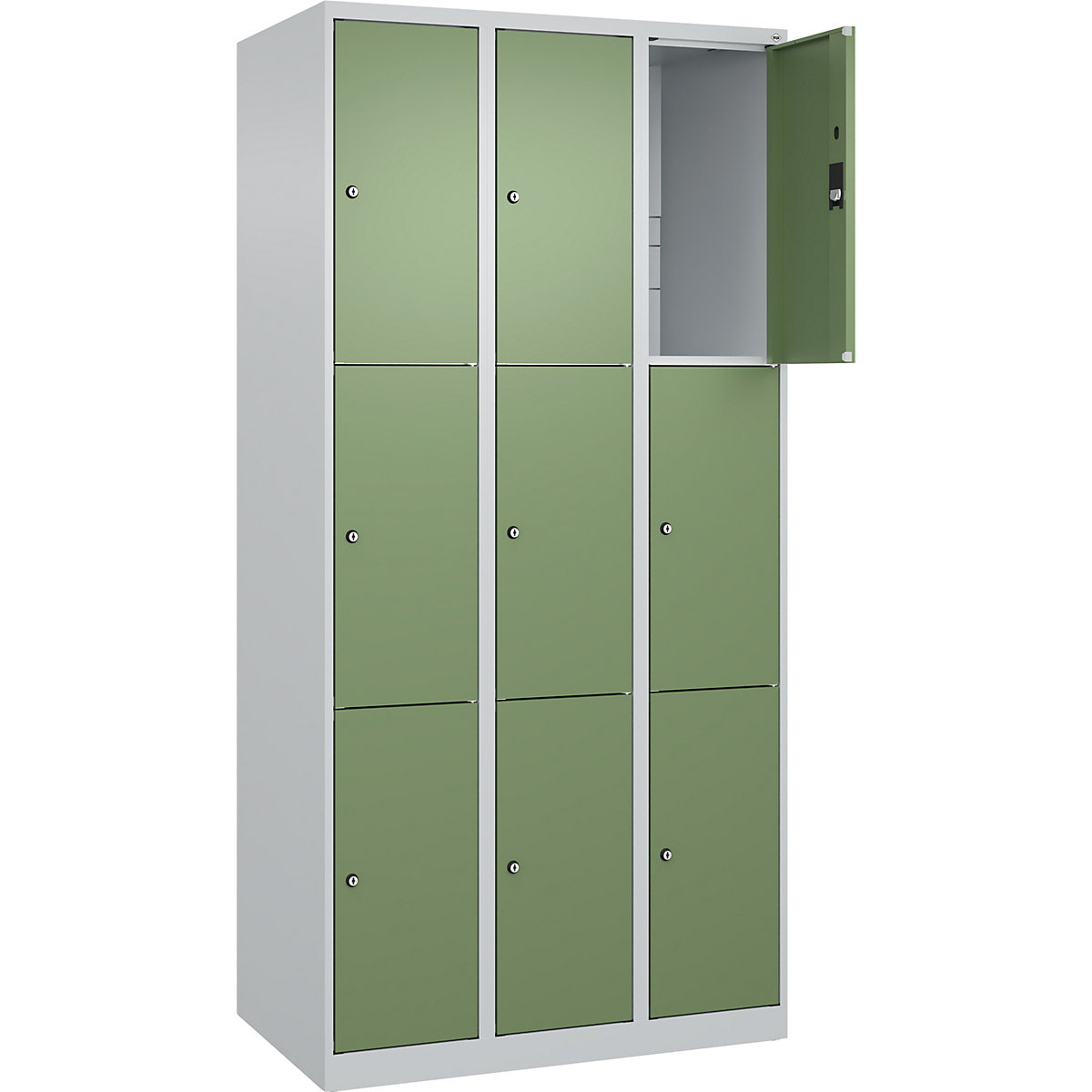 Armário de cacifos de 3 andares Classic PLUS – C+P (Imagem do produto 2)-1