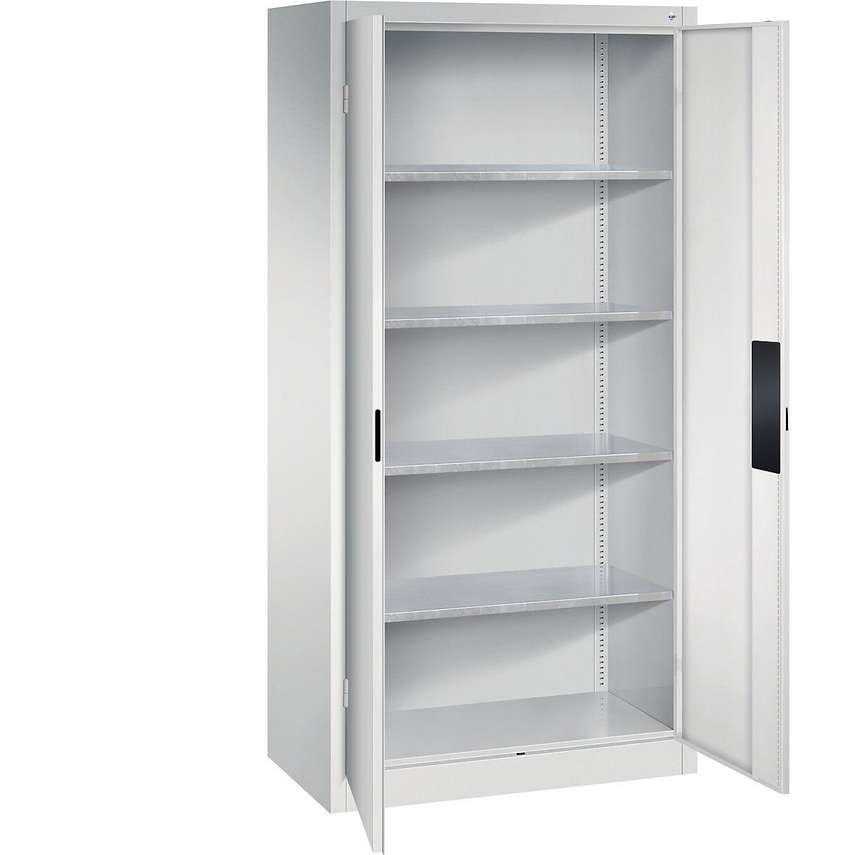 Armário de oficina para cargas pesadas – C+P, largura 930 mm, profundidade 500 mm, porta em cinzento claro-0
