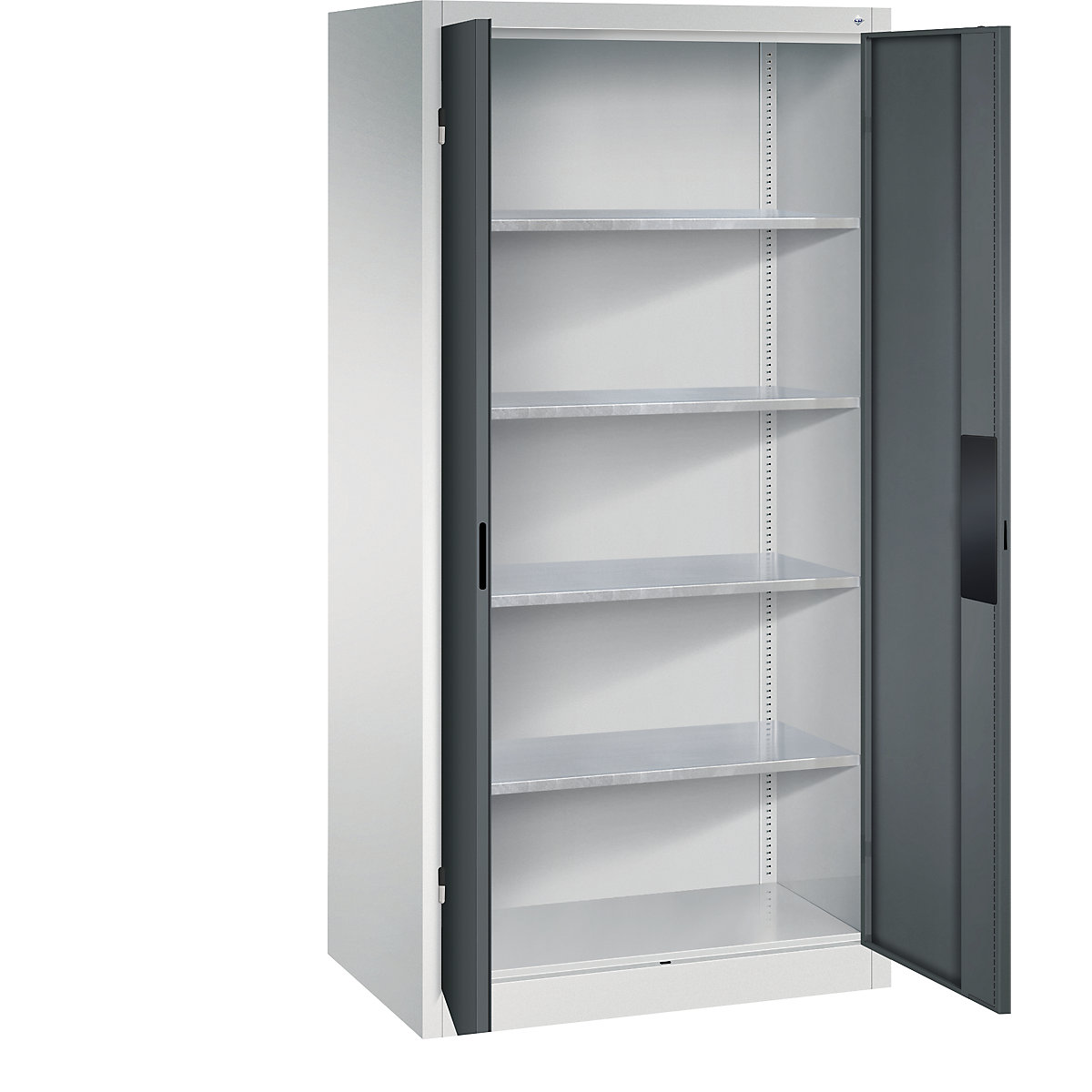 Armário de oficina para cargas pesadas – C+P, largura 930 mm, profundidade 600 mm, porta em antracite-0