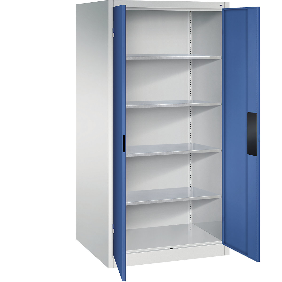 Armário de oficina para cargas pesadas – C+P, largura 930 mm, profundidade 800 mm, porta em azul genciana-0