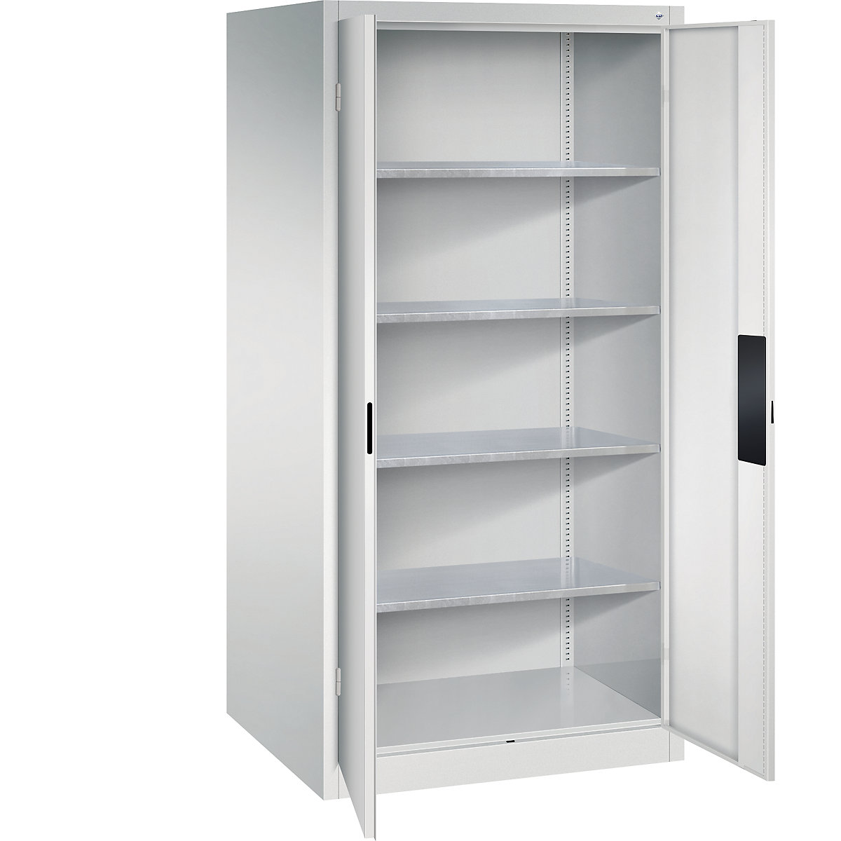 Armário de oficina para cargas pesadas – C+P, largura 930 mm, profundidade 800 mm, porta em cinzento claro-0