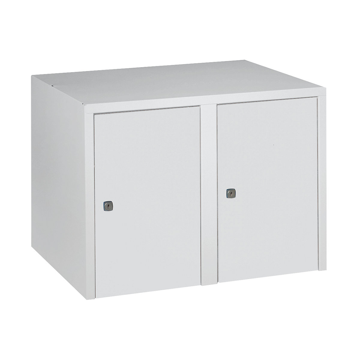 Armário de sobrepor München – Wolf, 2 compartimentos, cinzento claro, largura 600 mm-0