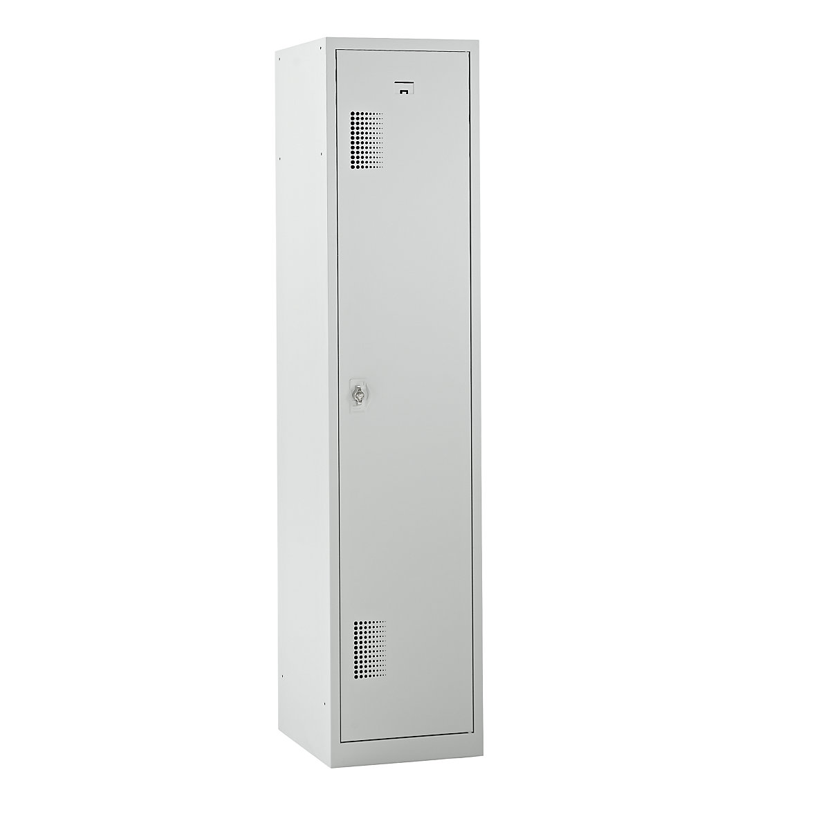 Cacifo com separação de roupa suja/limpa Amsterdam – eurokraft basic, 1 compartimento, cinzento claro, largura 400 mm-0
