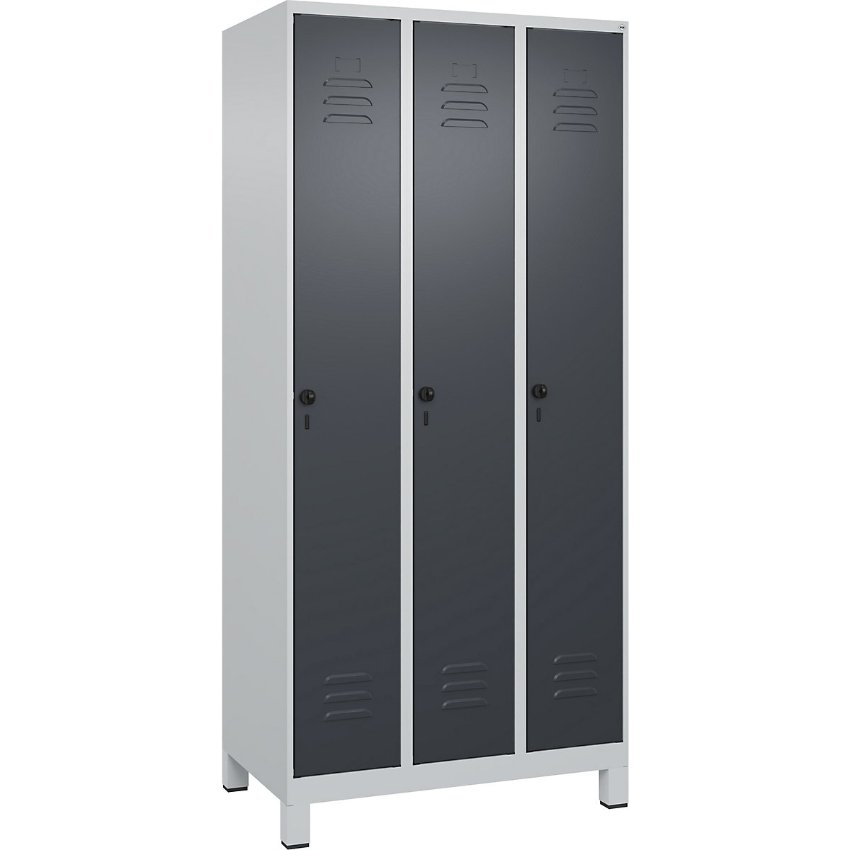 Cacifo com separação de roupa suja/limpa Classic PLUS, estreito – C+P (Imagem do produto 2)-1