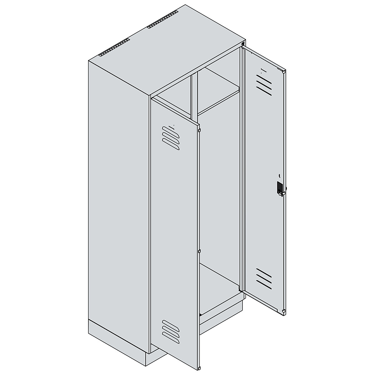 Cacifo com separação de roupa suja/limpa Classic PLUS – C+P (Imagem do produto 3)-2