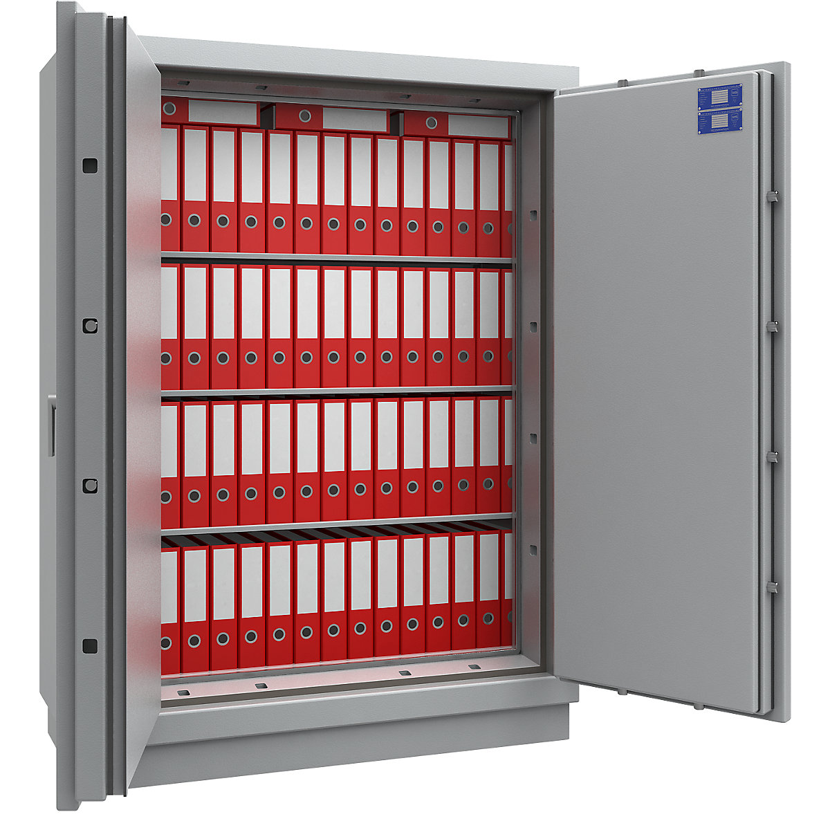 Armário de segurança protegido contra incêndios, VDMA B, S2, S 120 P, AxLxP 1800 x 1350 x 560 mm-0